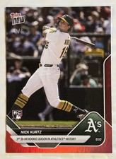 Nick Kurtz - 2025 MLB Topps NOW - Card 687 - 30-HR  SZN - Red Foil 5/5 RC