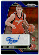 2024-25 Panini Prizm NBA No. RSI-NDH Nikola Durisic Rookie Auto Blue 14/49