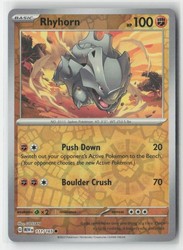 Rhyhorn 111/165 Reverse Holo Scarlet & Violet 151