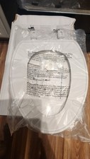 Toilet Seat Round with Lid, Slow Close, Easy to Install and Clean, Durable Pl...