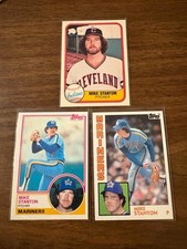 Mike Stanton 3 Rookie lot 1981 Fleer 1983 1984 Topps Indians Mariners RC