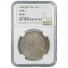 1887/1887 VAM-5 Doubled Date Morgan Silver Dollar MS 64 NGC SKU:I27560