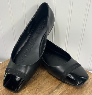 KARL LAGERFELD PARIS - Womens ZAYNE Cap Toe Ballet Flat Shoe Slip On - SIZE 7.5M