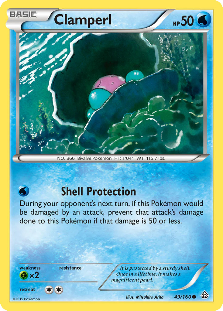 Clamperl (49/160) [XY: Primal Clash] Lightly Played Reverse Holofoil