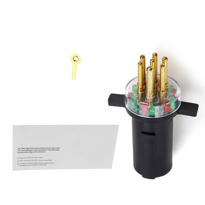 #ad 7 Way Round Pin Trailer Tractor Light Circuit Testers For IPA 7865L Connector $29.44