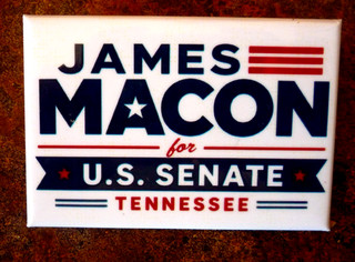 2026 Tennessee Independiente James Macon para Senado de Estados Unidos Logo Botón