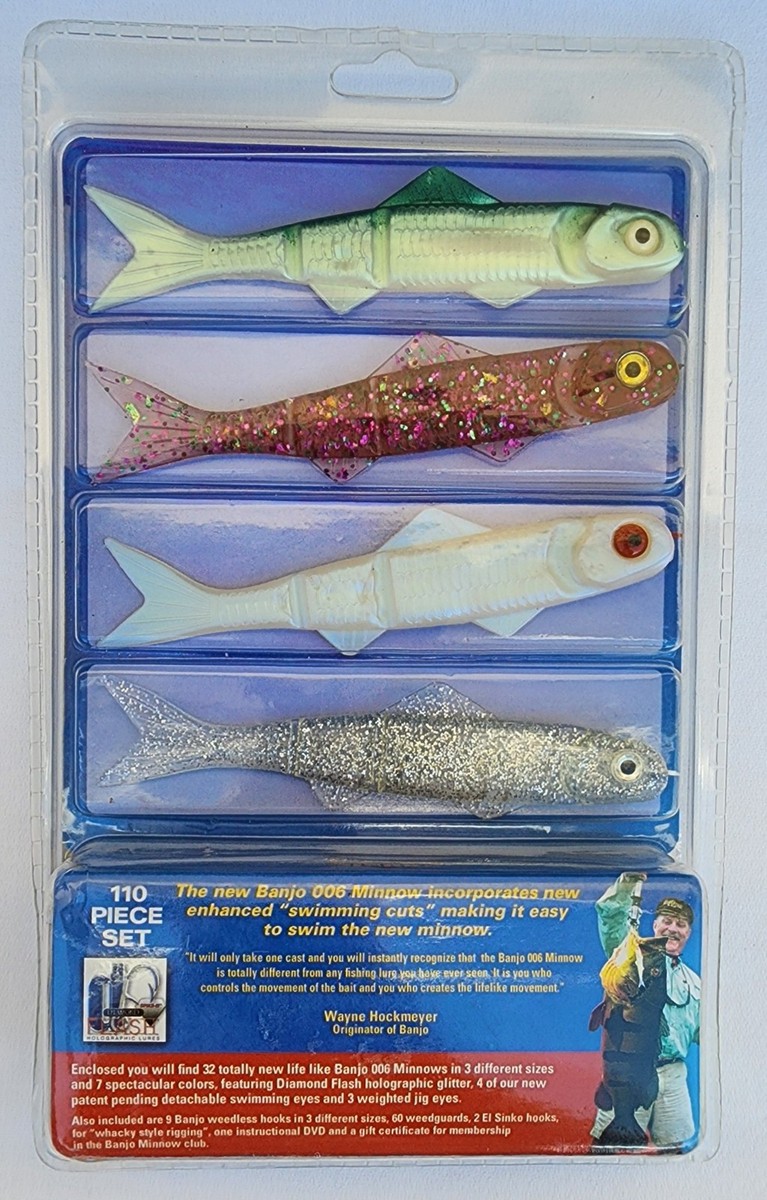 Fishing Fresh Saltwater Banjo Minnow 006 110 Pc. Lures Soft Baits As Seen  On TV | eBay