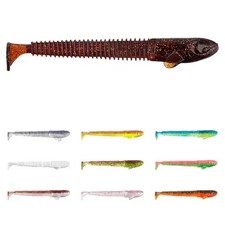 Bullseye Lamelli Slim Rubber Fish 10cm Soft plastic lure Perch Pike Zander 5 Pcs