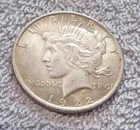 1922 peace silver dollar #1