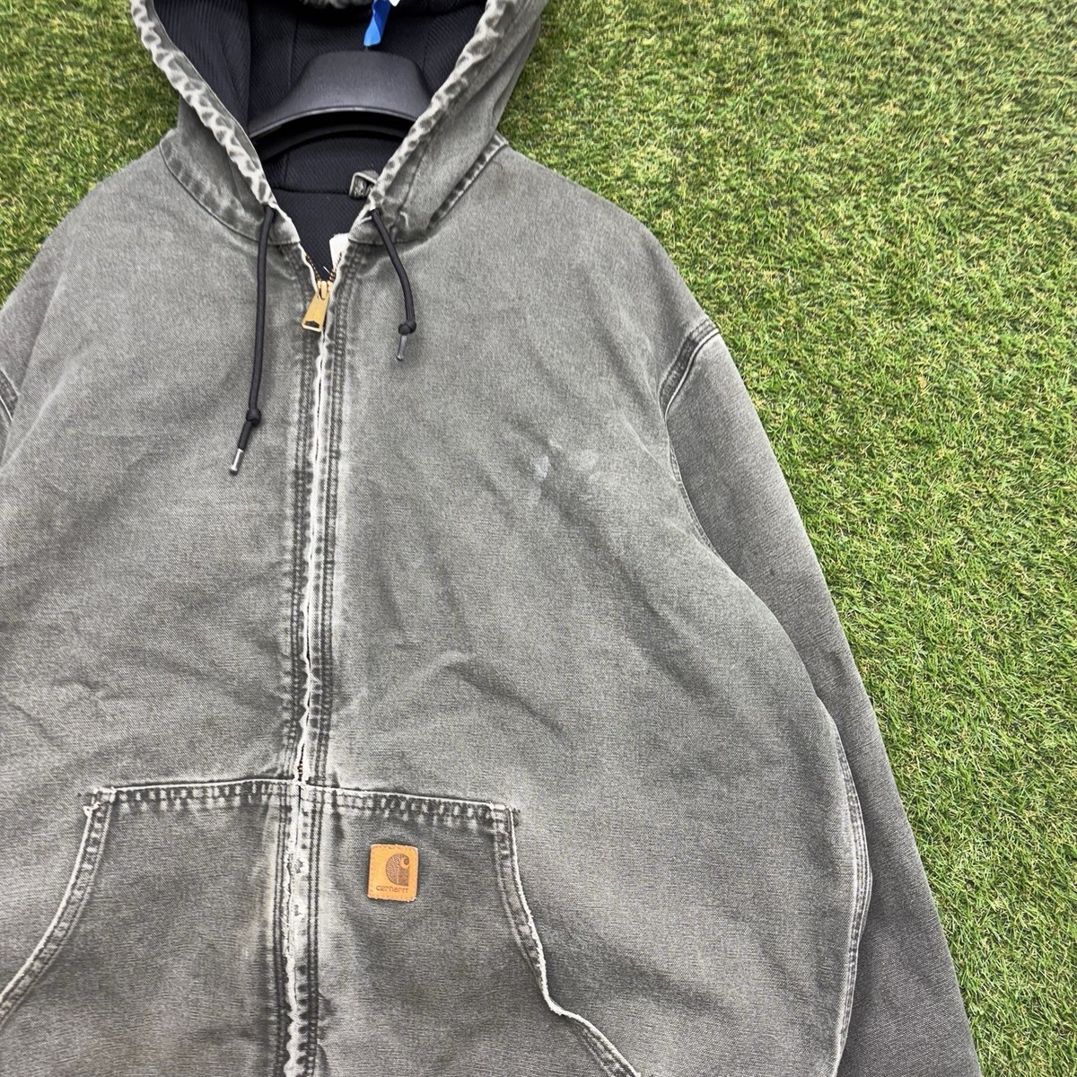 Carhartt J25 Mos Jacket Mens XL Tall XLT Moss Green Full Zip
