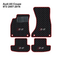 Luxury Leather Car Mats for Audi S5 2007-2016 Coupe , Set of 4 , Made to Order