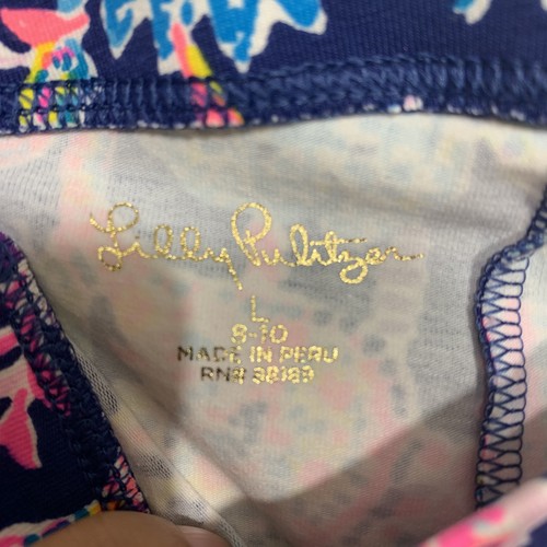 Girls Lilly Pulitzer Set Size 8-10 Colorful Floral Long Sleeve Top & Leggings  - Picture 6 of 8