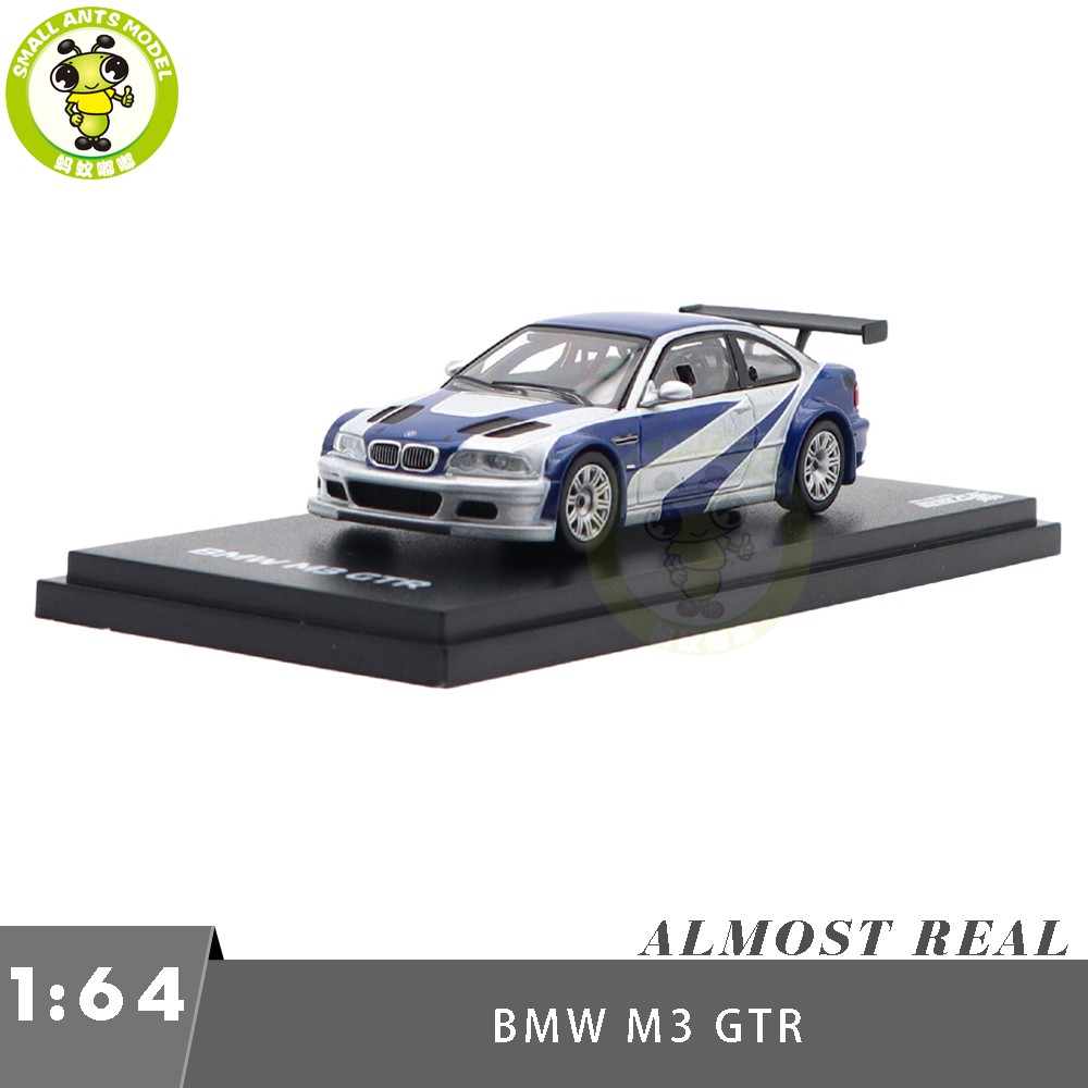 1/64 Almost Real BMW M3 GTR NFS 9 Diecast Model Toys Car Friends