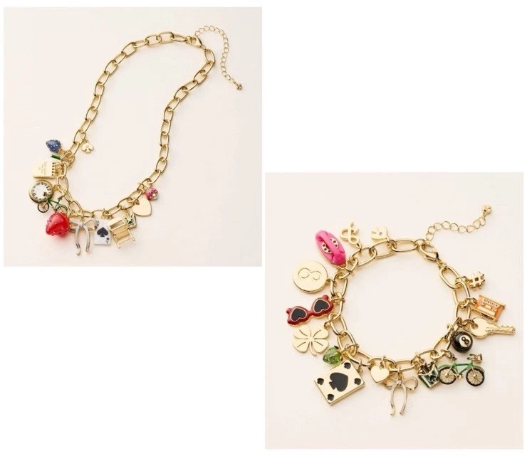 Collana e Bracciale Kate Spade New York X Target Chunky Charm Statement PREVENDITA
