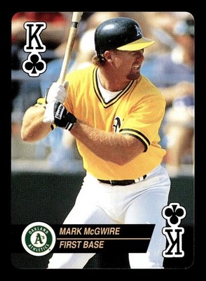 1993 Bicycle Baseball Aces Playing Cards King of Clubs Mark McGwire B191