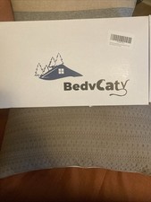 Bedvcaty Camping Blanket, Puffy Waterproof Travel Blanket, Grass Green 55x39"