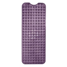 40 X 16 Inch Purple Non Slip Bathtub Shower Mat Durable Elegant Design