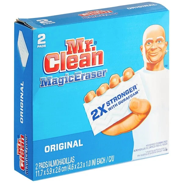 Mr. Clean MAGIC ERASER Original 2pk Multi Purpose Cleaning Foam Pad Sponges