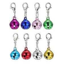 24Pcs Durable Copper Bell Pendant Key Accessories Assorted Color Keychains