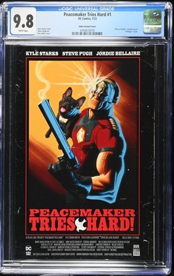 Peacemaker Tries Hard 1 CGC 9.8 Anka Variant Cover Movie Poster variant
