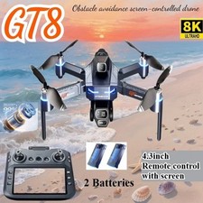 4K HD Foldable Drone with Screen, Visual Obstacle Avoidance, Brushless Quadrotor