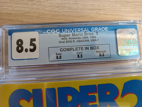Super Mario Bros 3 Nintendo NES Bros Oval SOQ CIB Complete CGC 8.5 Graded