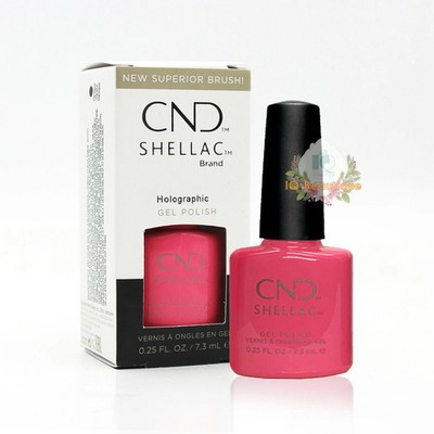CND Shellac UV Gel Polish 0.25 oz NIB Holographic