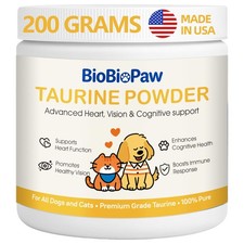 Taurine Supplement for Dogs Cats 500mg Pure Taurine Powder Pet Health