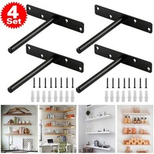 4 sets Floating Shelf Brackets for Concealed Wood Shelves -Premium Heavy Duty