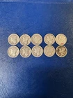 Lot of 10 Coins Mercury Silver 1928 S  Mint  Beautiful Lot See Pics #22
