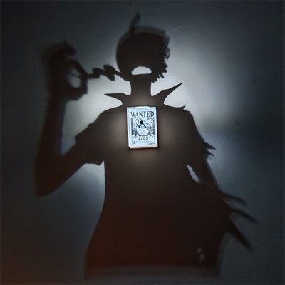 Anime Pirate Shadow Box Lamp 3D Paper Cut LED Night Light Rechargeable Mood