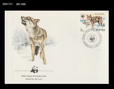 Wildlife,WWF,Animal,Fox,Nature,Poland 1985 FDC,Cover