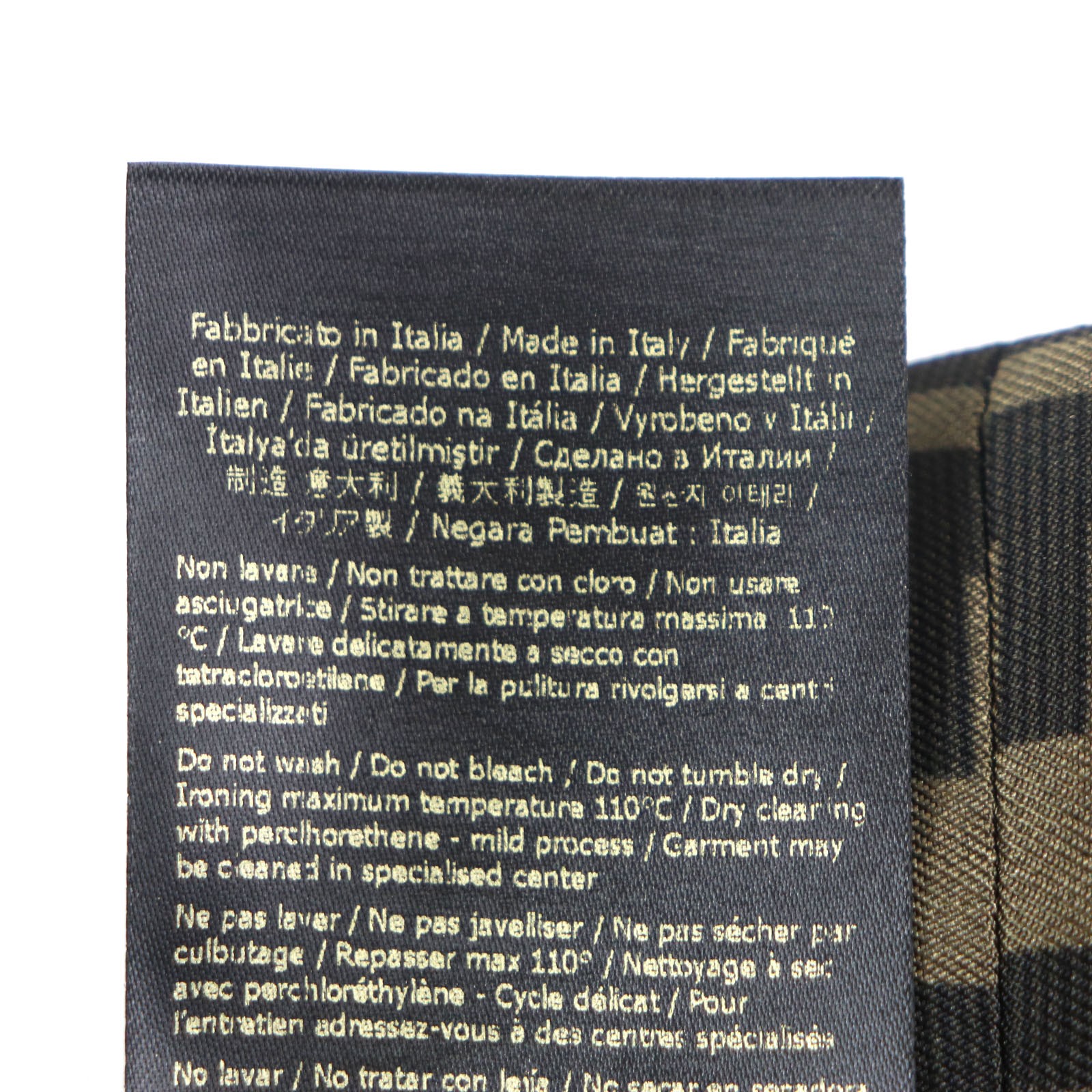 FENDI VERSACE Men's Bucket Hat Silk Zucca Pattern FF Reversible Black M Size thumbnail 10