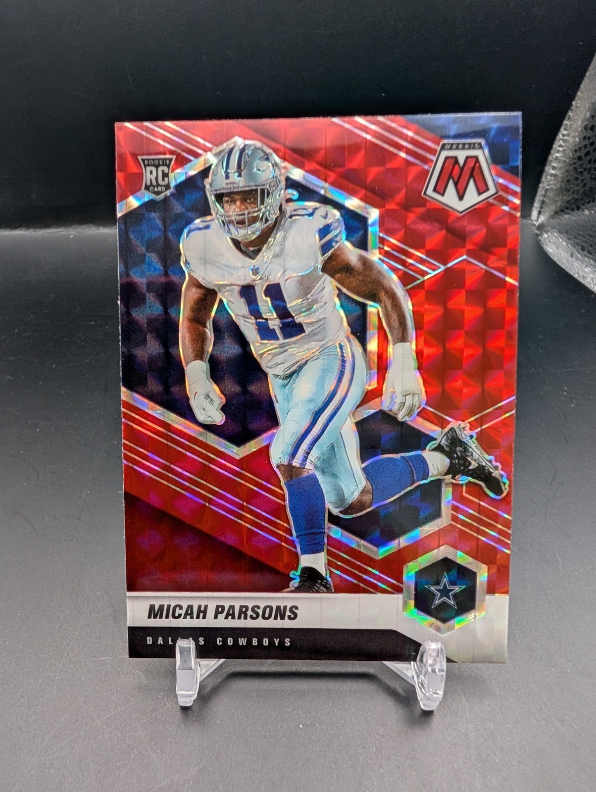 2021 Panini Mosaic Micah Parsons RC Prizm Red Rookie #362