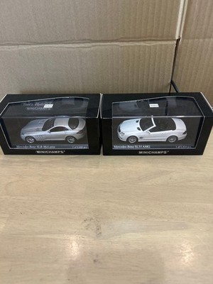 MINICHAMPS 1/43 Benz SLR SL55 AMG 2 units set