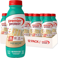 Premier Protein Shake, Cake Batter, 30G Protein, No Added Sugar, 24 Vitamins  M