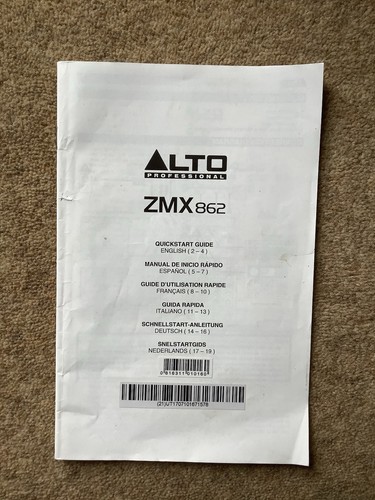 Alto Professional Zephyr ZMX862 Compact Mixer with 6-Channel - Picture 2 of 2