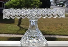 FOSTORIA AMERICAN SQUARE CAKESTAND CAKE STAND NO RUM WELL