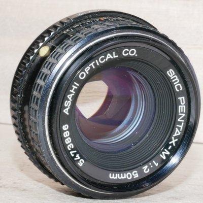 Pentax 50mm f/2 SMC A Manual Focus K-Mount Lens {49