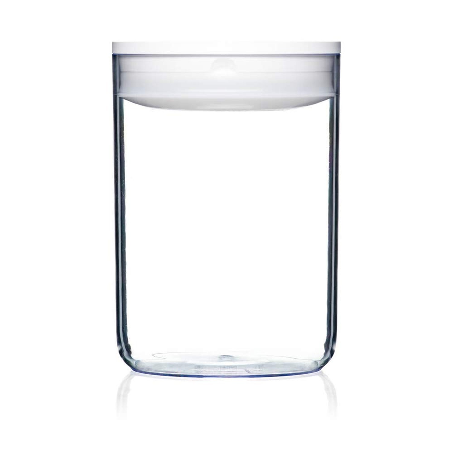 Click Clack Pantry Canister, 2.4-Quart, White Lid