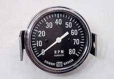 Vintage Stewart Warner 8000 Rpm Big Block Font 531 P 8k Tach Dated June 1966