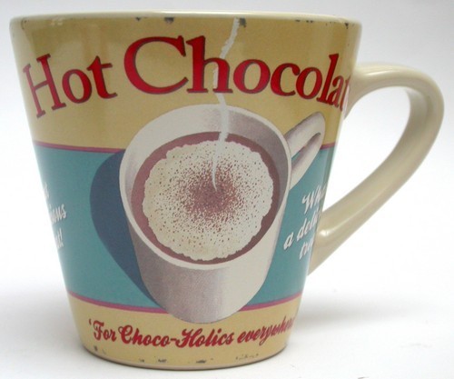 Martin Wiscombe Retro HOT CHOCOLATE Conical Mug Full Range & Jugs & Trays