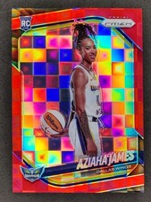 2025 Panini WNBA Prizm AZIAHA JAMES Rookie Variation Red Pandora /199 #141 Wings