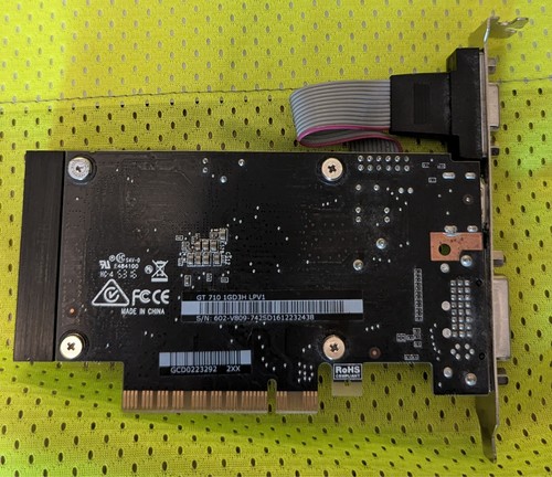 msi Geforce GT 710 1 GB DDR3 PCI-E 2.0 HDMI+DL-DVI-D - Picture 3 of 4