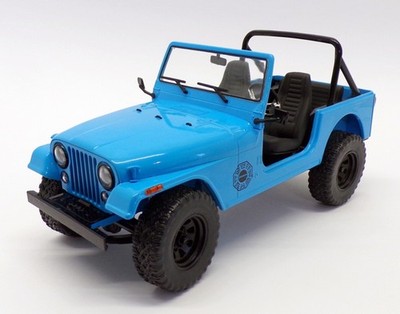 Greenlight Maßstab 1:18 19064 - 1977 Jeep CJ-7 blau - Fernseher verloren