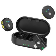 Wireless Lavalier Microphone for iPhone 15/16/17  Android, Mini Microphone w...