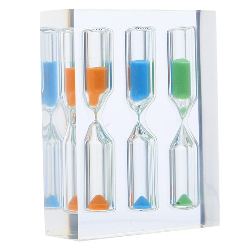 3 in 1 Transparent Acryl Sanduhr 3 4 5 Minuten Bunte Sanduhr Sanduhr Timer für - Bild 2 von 12