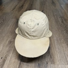 Vintage 80s Columbia Hat Fishing Neck Flap Cap USA Made Khaki Tan Outdoor Safari