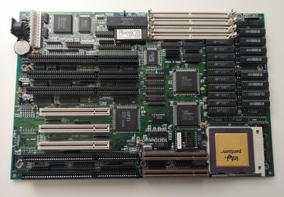 DataExpert EXP 8054 Sockel 4 VIP VESA VLB ISA PCI + Pentium 60Mhz Retro Rarität