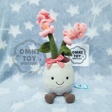  Amuseables Pink Orchid 花瓶　ぬいぐるみ Jellycat amuseables pink orchid【Ready Stock】, Hobbies & Toys